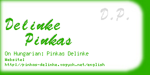 delinke pinkas business card